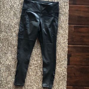 Athleta faux leather leggings